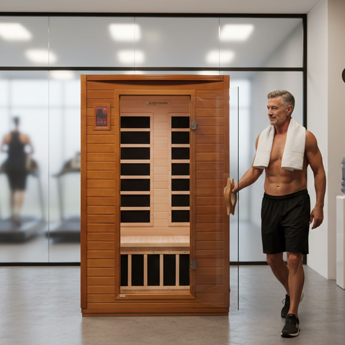 Andora 2-Person Low EMF FAR Infrared Sauna, Canadian Hemlock — product view 4