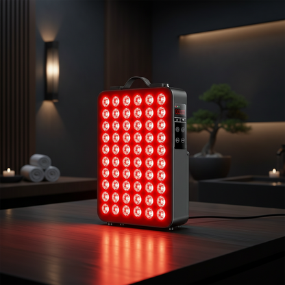 Red Light Therapy for Body, 660Nm 850Nm near Infrared Light Therapy Panel, 60 Dual Chip LED Device with 300W of Power, Ideal for Body, Face, Improve Sleep, Skin Health, Includes Hanging Kit & Handle — product view 2